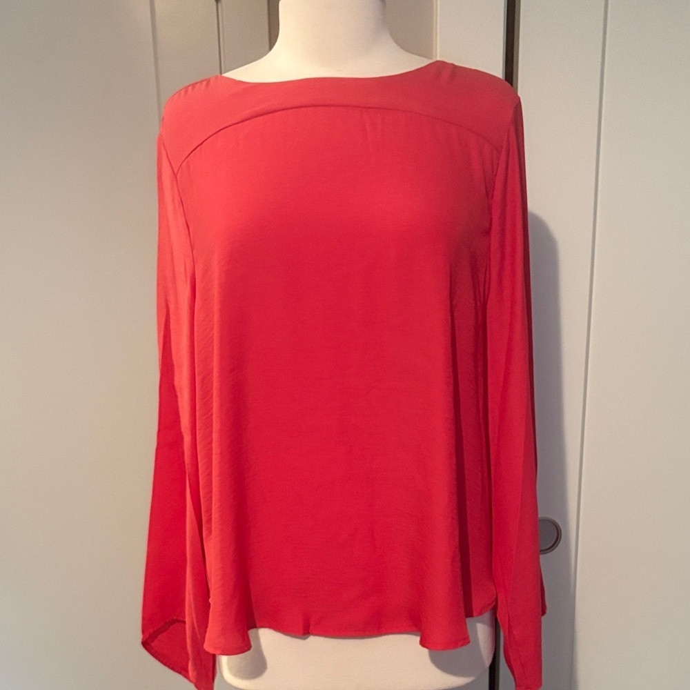 Chelsea & Theodore Vibrant fuchsia Blouse NWT Sz L